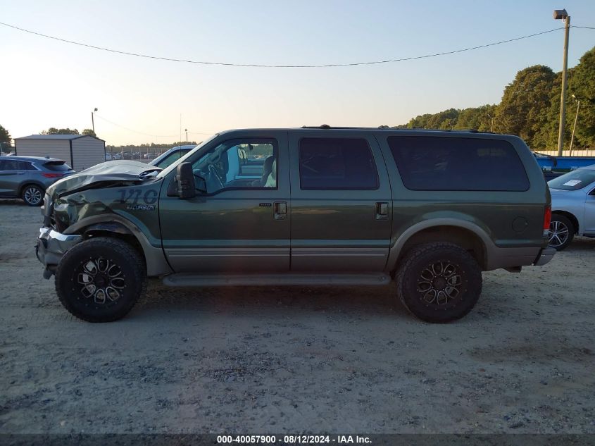 2001 Ford Excursion Limited VIN: 1FMNU43S31EA48400 Lot: 40057900