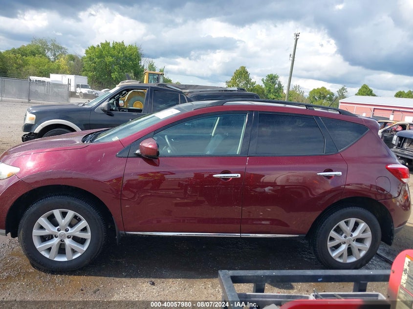 2011 Nissan Murano Sl VIN: JN8AZ1MW3BW168170 Lot: 40057980