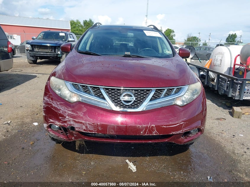 2011 Nissan Murano Sl VIN: JN8AZ1MW3BW168170 Lot: 40057980
