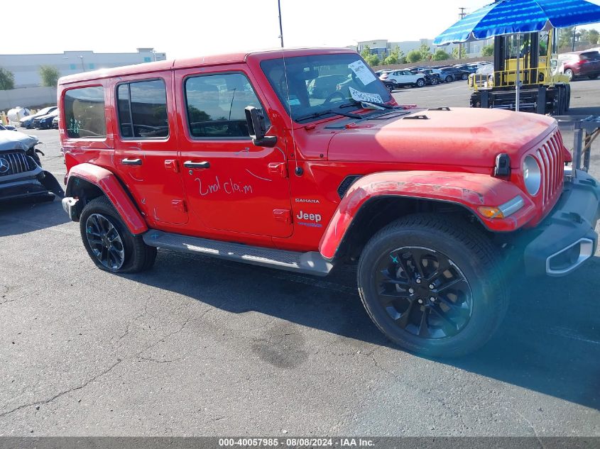 2021 Jeep Wrangler 4Xe Unlimited Sahara 4X4 VIN: 1C4JJXP67MW758117 Lot: 40057985