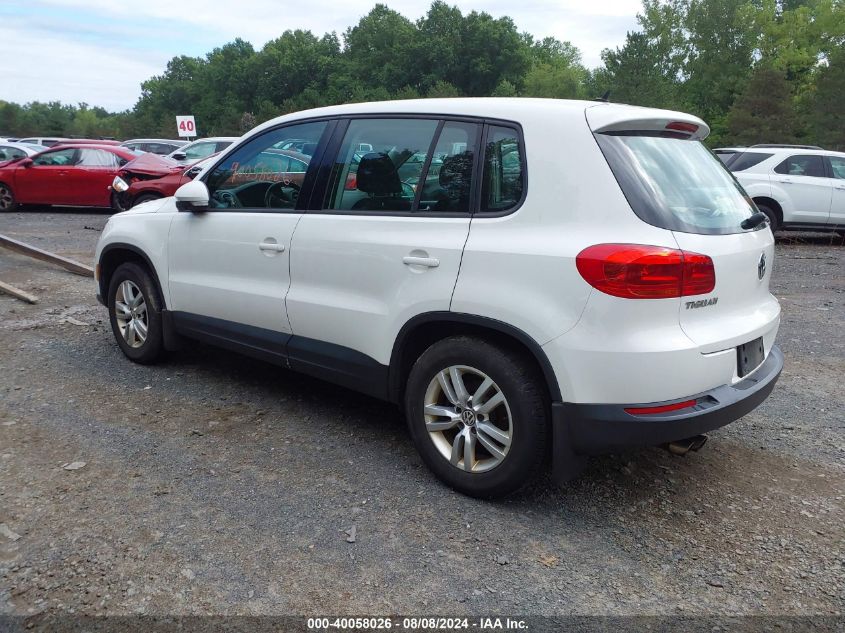 2013 Volkswagen Tiguan S VIN: WVGBV3AX6DW600754 Lot: 40058026