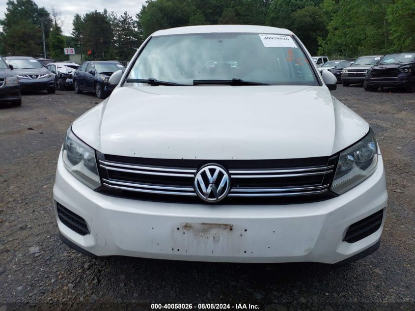 2013 Volkswagen Tiguan S VIN: WVGBV3AX6DW600754 Lot: 40058026