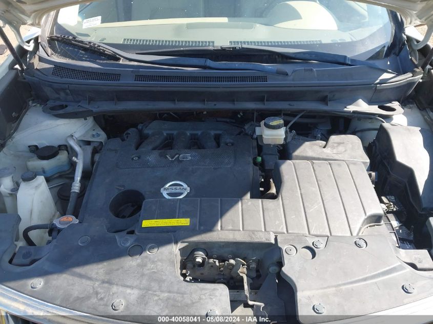 2009 Nissan Murano Sl VIN: JN8AZ18W69W137046 Lot: 40058041