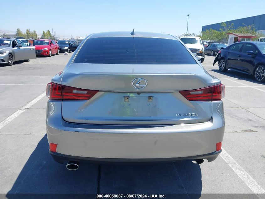 2016 Lexus Is 200T VIN: JTHBA1D27G5011225 Lot: 40058087