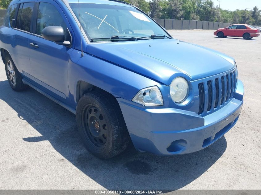 2007 Jeep Compass Sport VIN: 1J8FF47W57D596597 Lot: 40058113