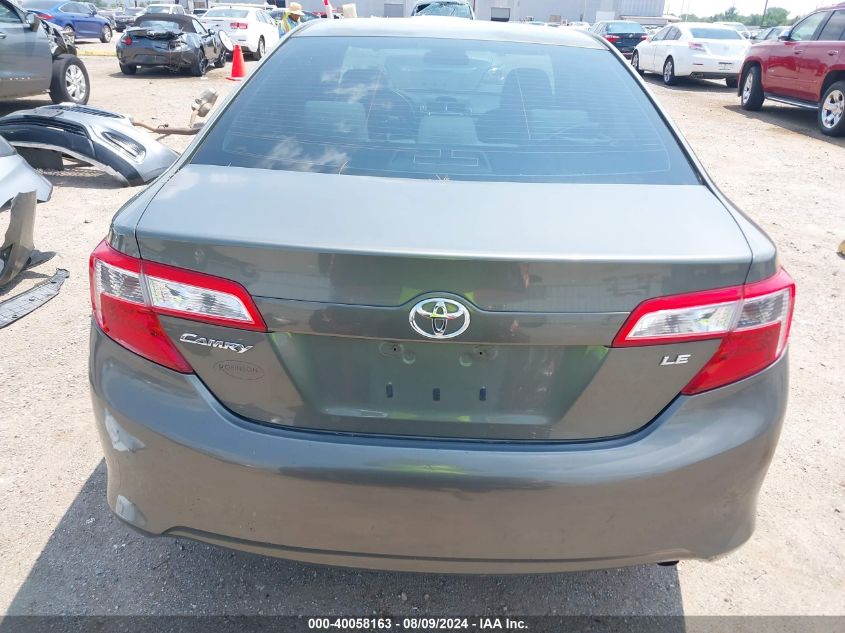 2012 Toyota Camry Le VIN: 4T1BF1FK4CU521723 Lot: 40058163