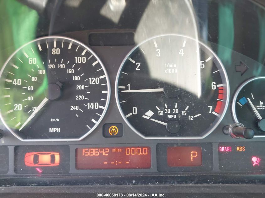 2002 BMW 330Xi VIN: WBAEW53472PG18930 Lot: 40058178