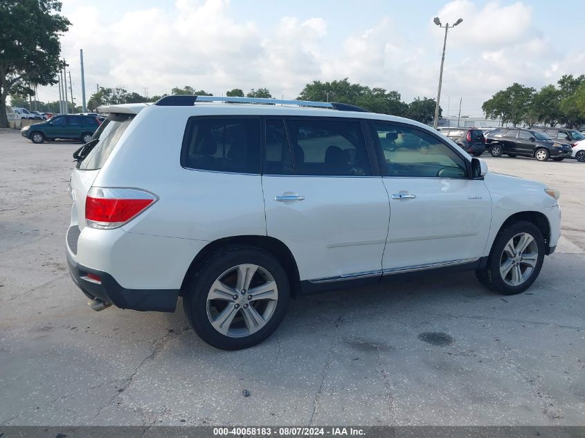 2012 Toyota Highlander Limited V6 VIN: 5TDYK3EH4CS082698 Lot: 40058183