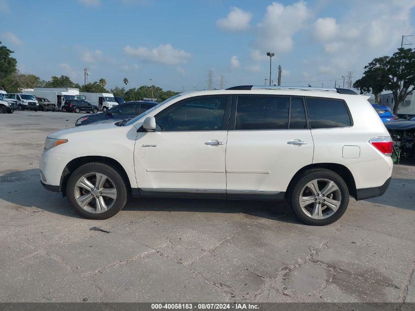 2012 Toyota Highlander Limited V6 VIN: 5TDYK3EH4CS082698 Lot: 40058183