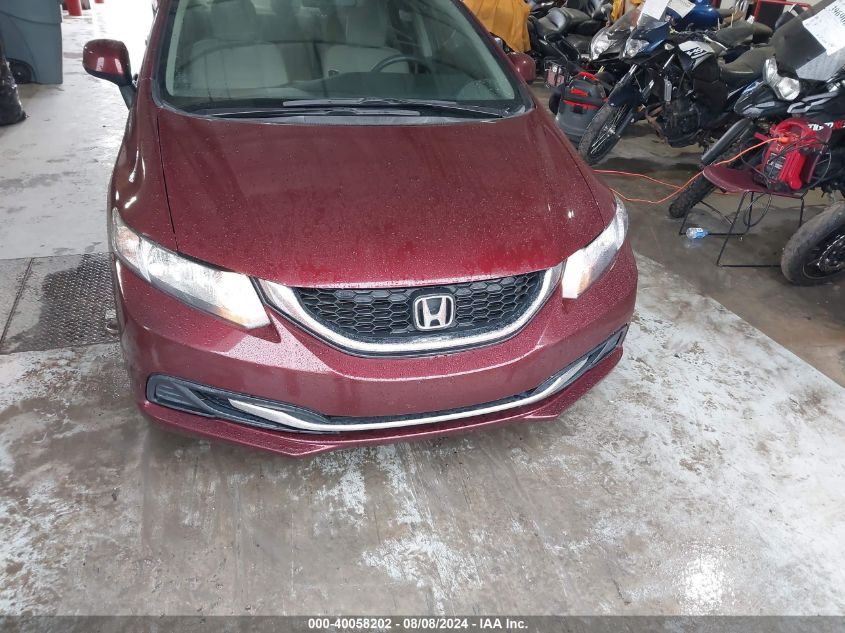 2013 Honda Civic Lx VIN: 2HGFB2F52DH594435 Lot: 40058202