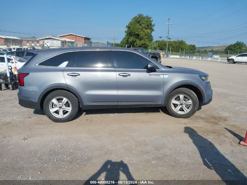 2022 Kia Sorento Lx VIN: 5XYRG4LC3NG078418 Lot: 40058216