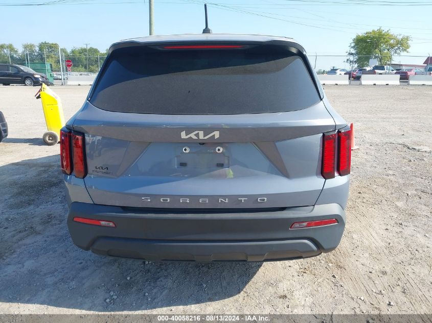 2022 Kia Sorento Lx VIN: 5XYRG4LC3NG078418 Lot: 40058216