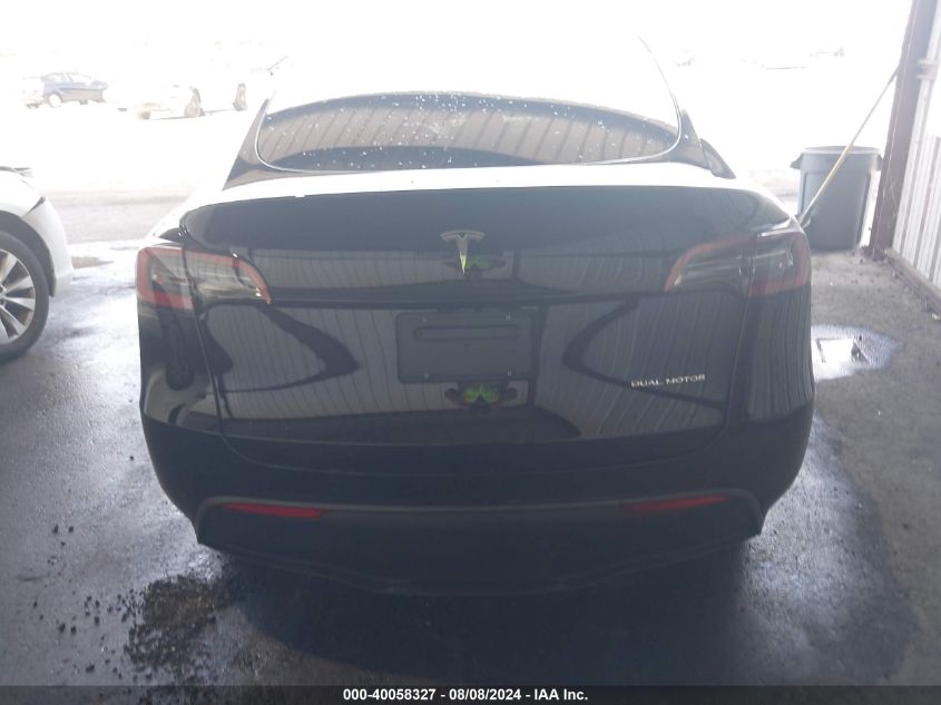 2024 Tesla Model Y Long Range Dual Motor All-Wheel Drive VIN: 7SAYGDEE9RF981425 Lot: 40058327