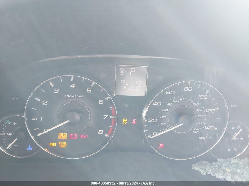 2012 Subaru Legacy 2.5I VIN: 4S3BMCA6XC3009714 Lot: 40058332