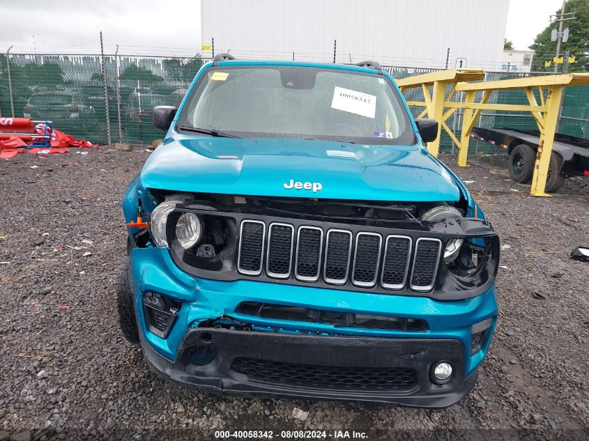 2022 Jeep Renegade Latitude 4X4 VIN: ZACNJDB13NPN77474 Lot: 40058342