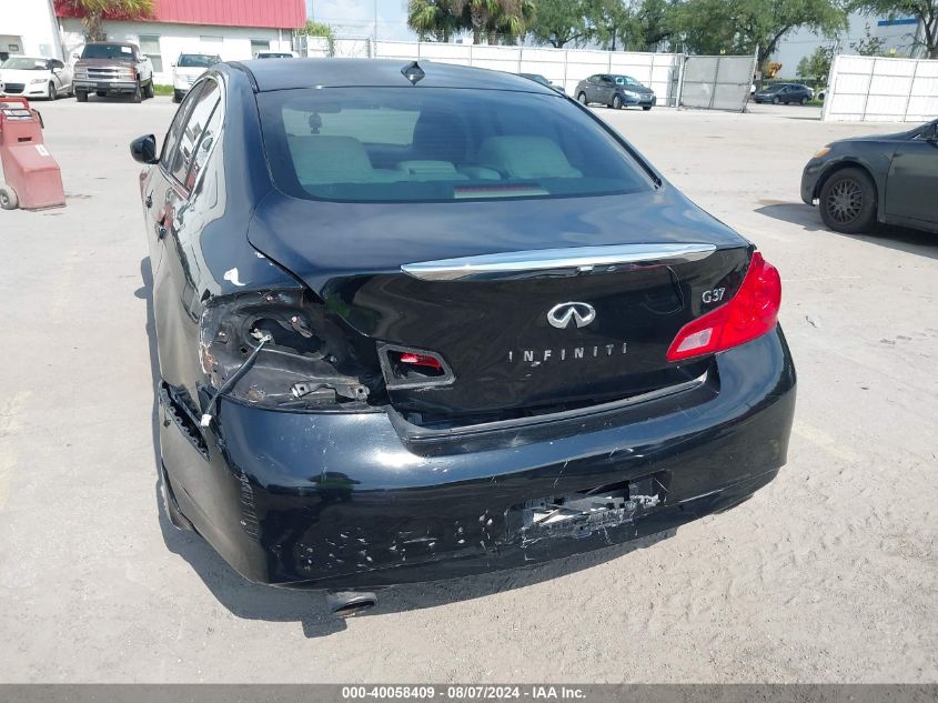 2011 Infiniti G37 Journey VIN: JN1CV6AP6BM510493 Lot: 40058409