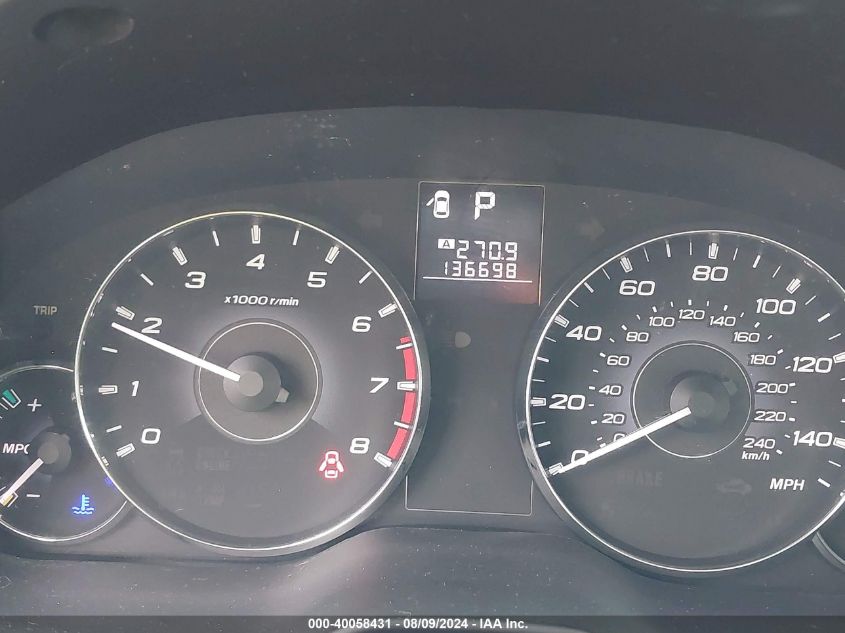 2011 Subaru Legacy 2.5I Premium VIN: 4S3BMBG63B3233312 Lot: 40058431