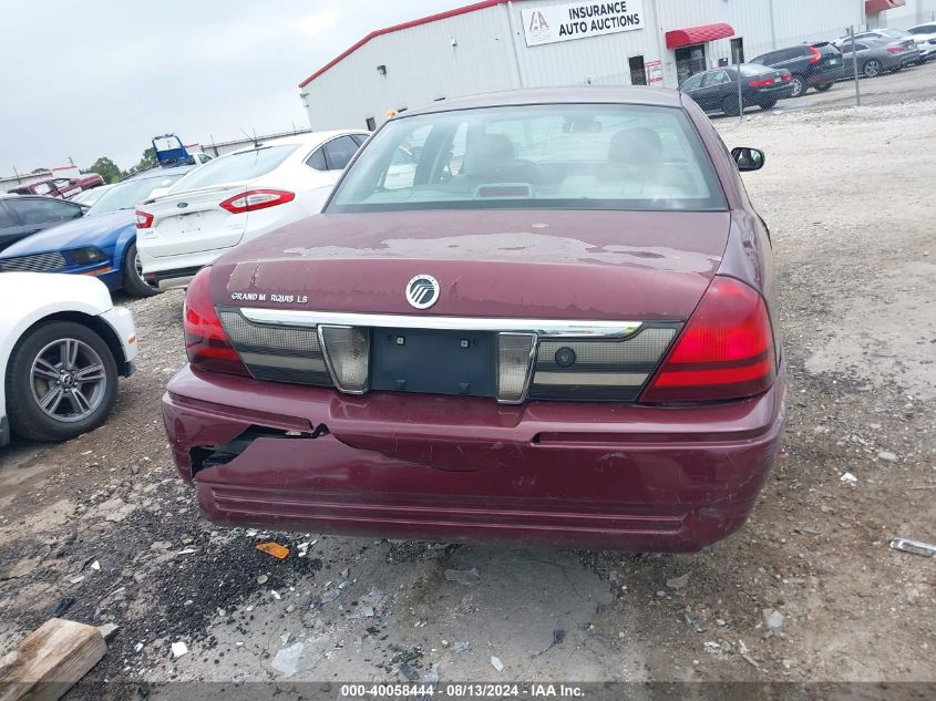2006 Mercury Grand Marquis Ls VIN: 2MEFM75V16X628251 Lot: 40058444