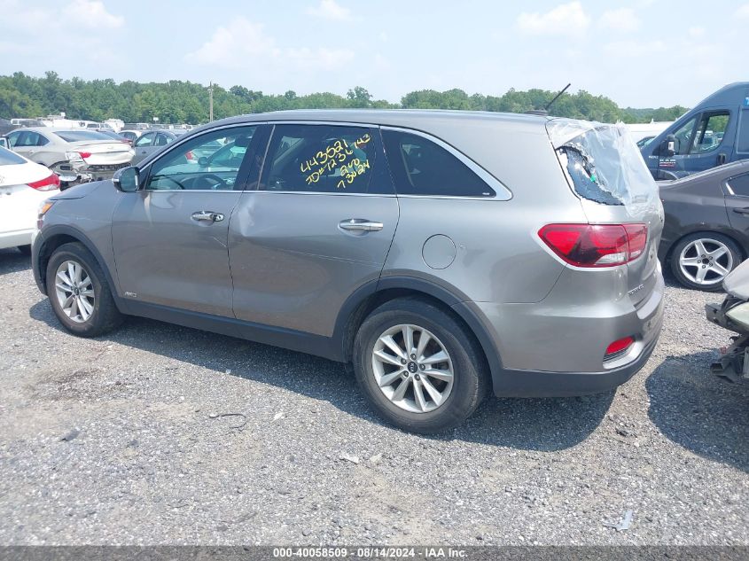 2019 Kia Sorento 3.3L Lx VIN: 5XYPGDA50KG467251 Lot: 40058509