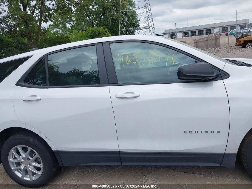 2023 Chevrolet Equinox Fwd Ls VIN: 3GNAXHEG5PL153434 Lot: 40058576