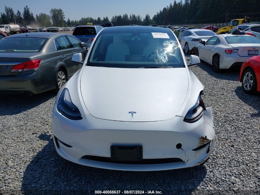 2022 Tesla Model Y Long Range Dual Motor All-Wheel Drive VIN: 7SAYGAEE7NF538005 Lot: 40058637