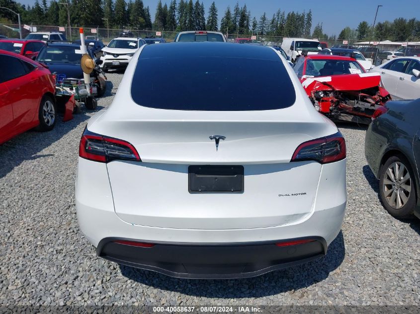 2022 Tesla Model Y Long Range Dual Motor All-Wheel Drive VIN: 7SAYGAEE7NF538005 Lot: 40058637