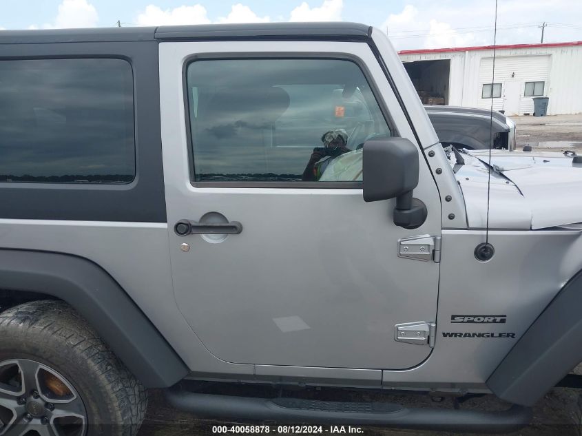 2015 Jeep Wrangler Sport VIN: 1C4AJWAGXFL716123 Lot: 40058878