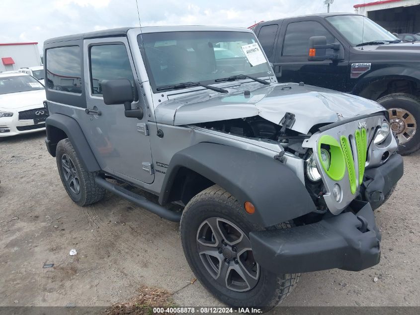 2015 Jeep Wrangler Sport VIN: 1C4AJWAGXFL716123 Lot: 40058878