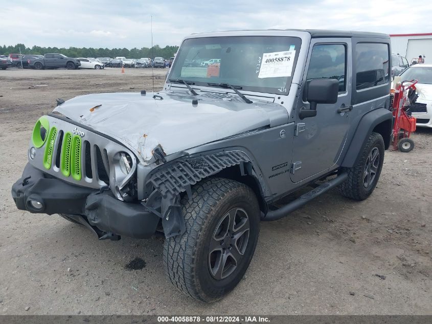 2015 Jeep Wrangler Sport VIN: 1C4AJWAGXFL716123 Lot: 40058878