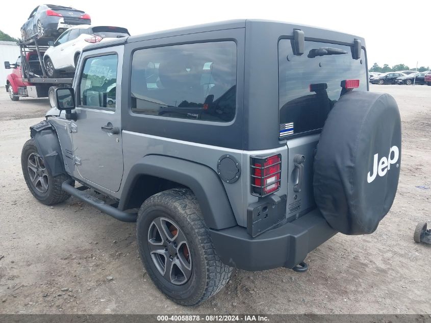 2015 Jeep Wrangler Sport VIN: 1C4AJWAGXFL716123 Lot: 40058878