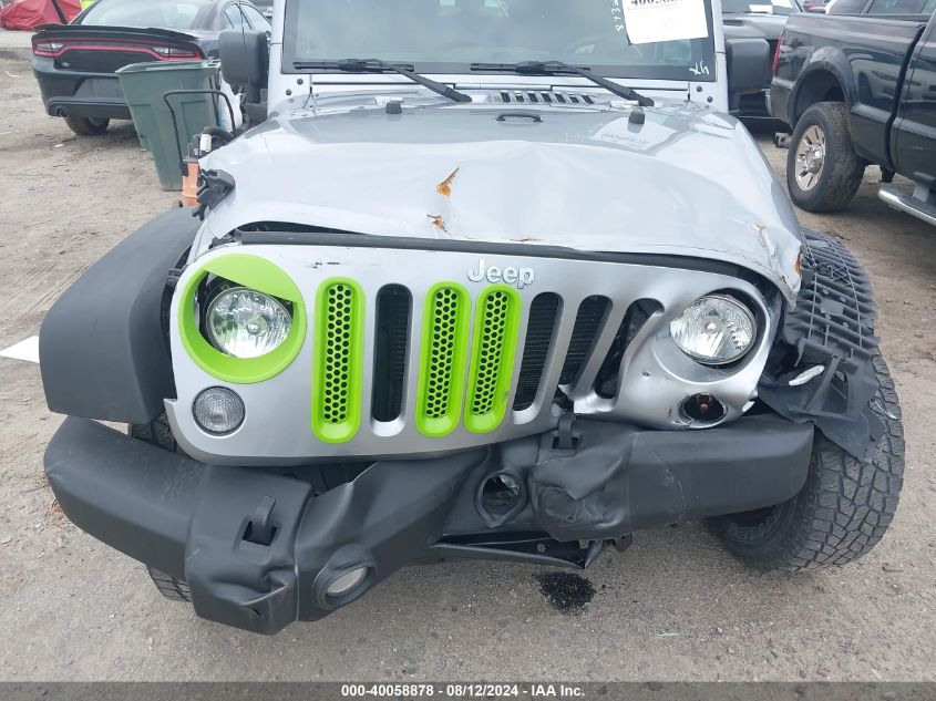 2015 Jeep Wrangler Sport VIN: 1C4AJWAGXFL716123 Lot: 40058878