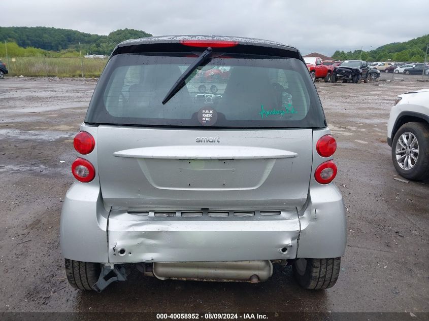 2008 Smart Fortwo Passion/Pure VIN: WMEEJ31X78K088370 Lot: 40058952