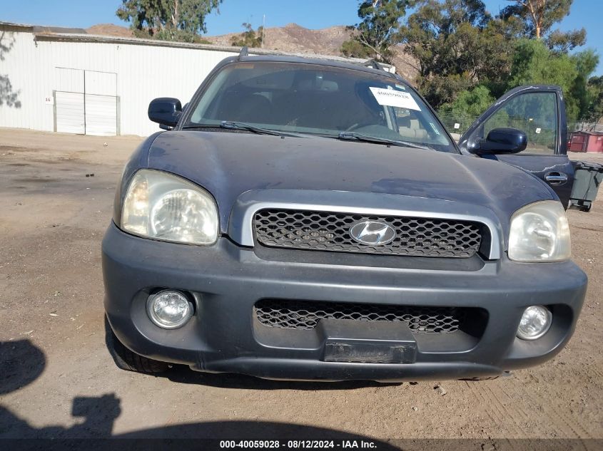 2004 Hyundai Santa Fe Gls/Lx VIN: KM8SC13E04U729185 Lot: 40059028