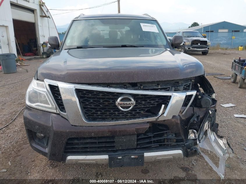 2018 Nissan Armada Sv VIN: JN8AY2NC0J9552529 Lot: 40059107