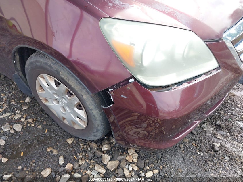 2007 Honda Odyssey Lx VIN: 5FNRL38277B039802 Lot: 40059126