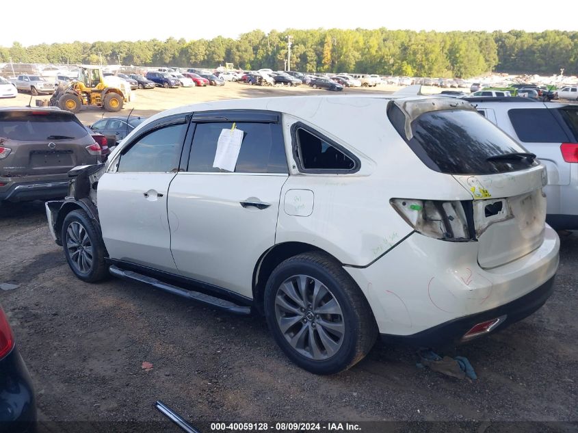 2016 Acura Mdx Technology Acurawatch Plus Packages/Technology Package VIN: 5FRYD3H47GB020868 Lot: 40059128