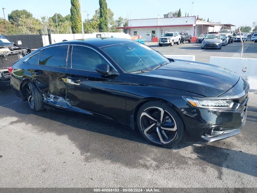 1HGCV1F32MA110166 2021 Honda Accord Sport