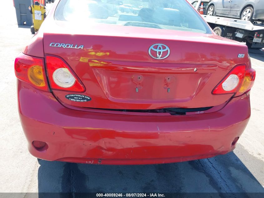 2010 Toyota Corolla Le VIN: 2T1BU4EE2AC350181 Lot: 40059246