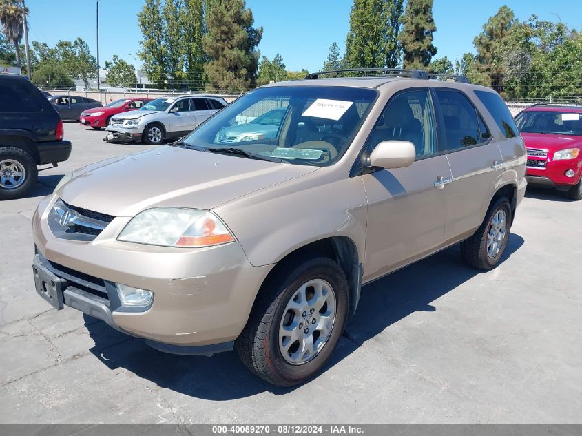 2001 Acura Mdx Touring VIN: 2HNYD18881H534622 Lot: 40059270