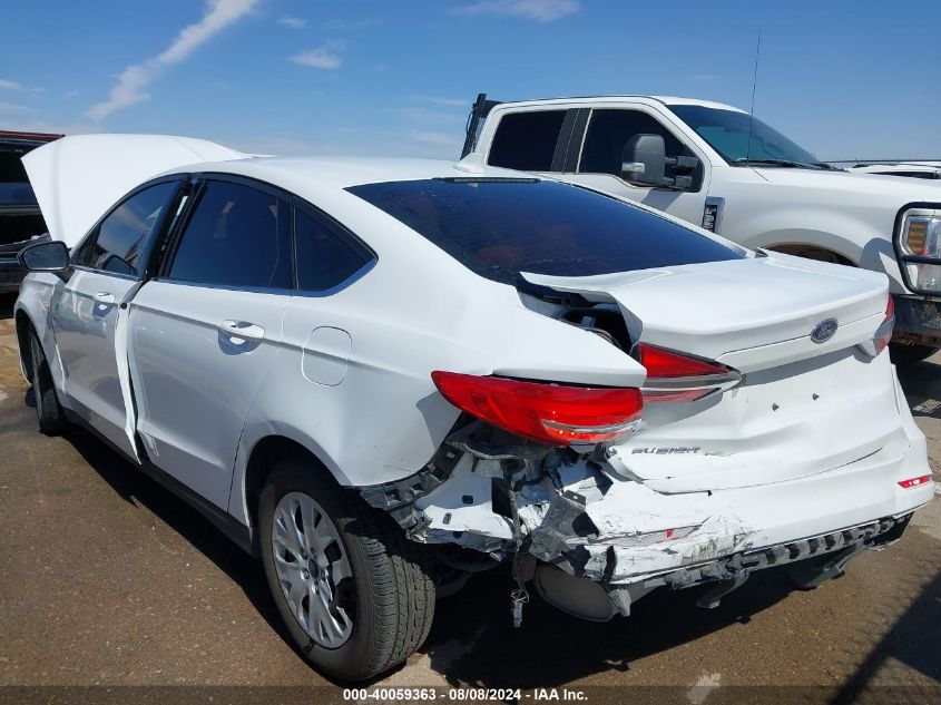 2020 Ford Fusion S VIN: 3FA6P0G72LR244865 Lot: 40059363