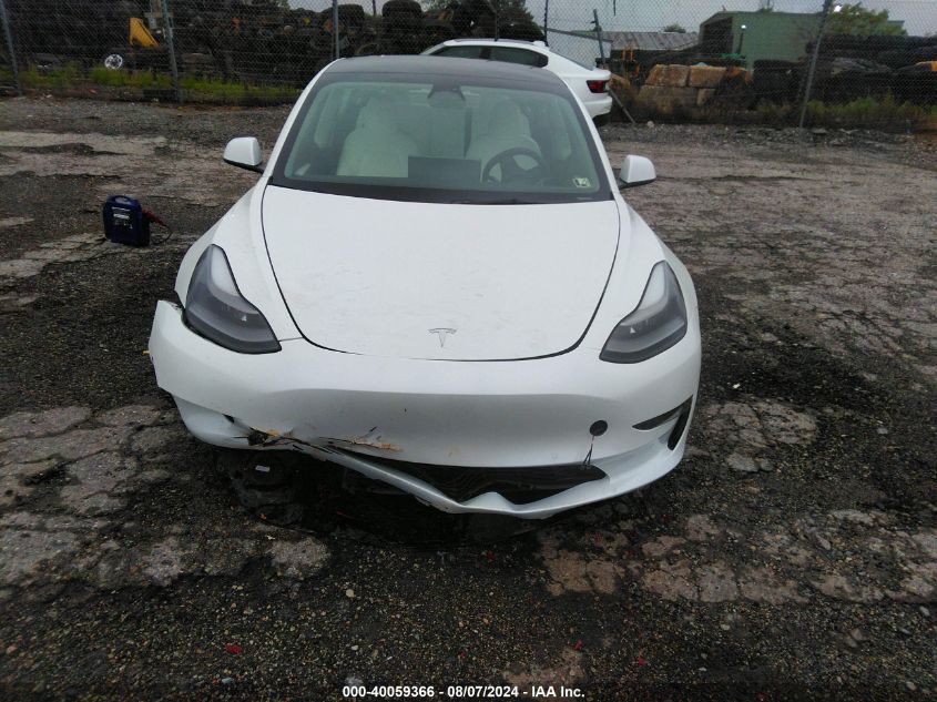 2022 Tesla Model 3 Performance Dual Motor All-Wheel Drive VIN: 5YJ3E1EC7NF358793 Lot: 40059366