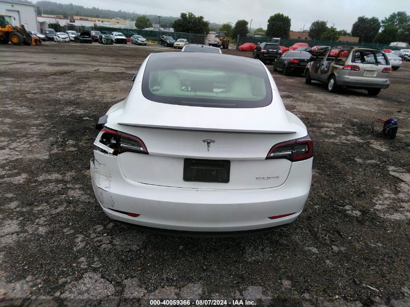 2022 Tesla Model 3 Performance Dual Motor All-Wheel Drive VIN: 5YJ3E1EC7NF358793 Lot: 40059366