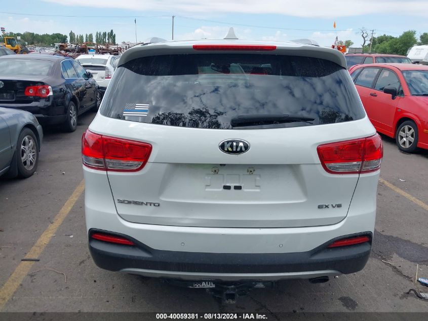 2016 Kia Sorento 3.3L Ex VIN: 5XYPHDA56GG152782 Lot: 40059381