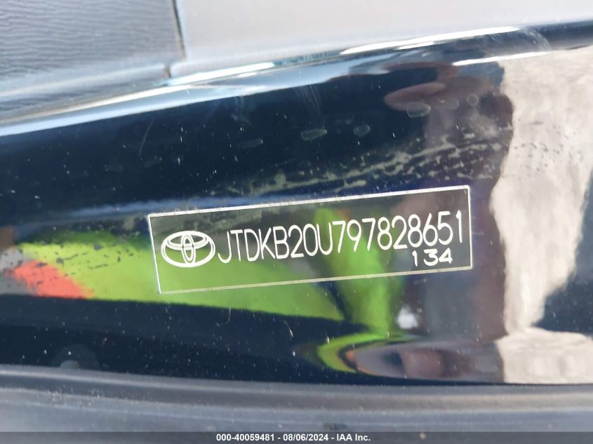 2007 Toyota Prius VIN: JTDKB20U073284224 Lot: 40059481