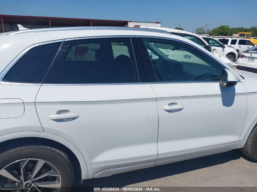 2021 Audi Q5 Premium Plus VIN: WA1BAAFYXM2025727 Lot: 40059533