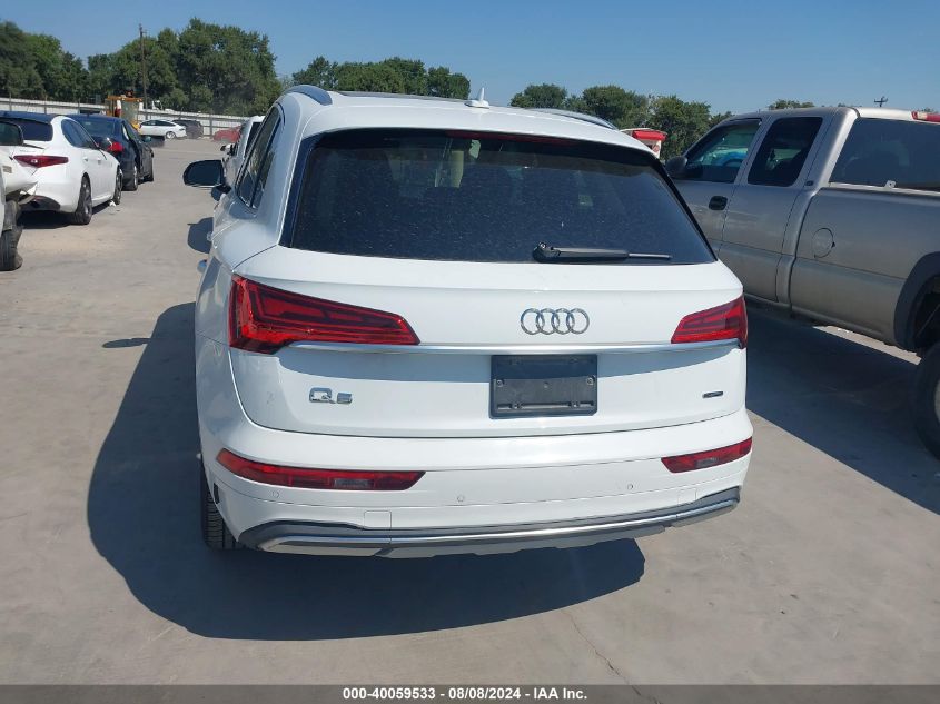 2021 Audi Q5 Premium Plus VIN: WA1BAAFYXM2025727 Lot: 40059533