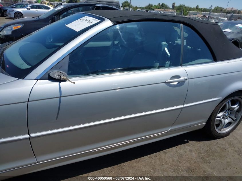 2004 BMW 330Ci VIN: WBABW534X4PL47039 Lot: 40059568