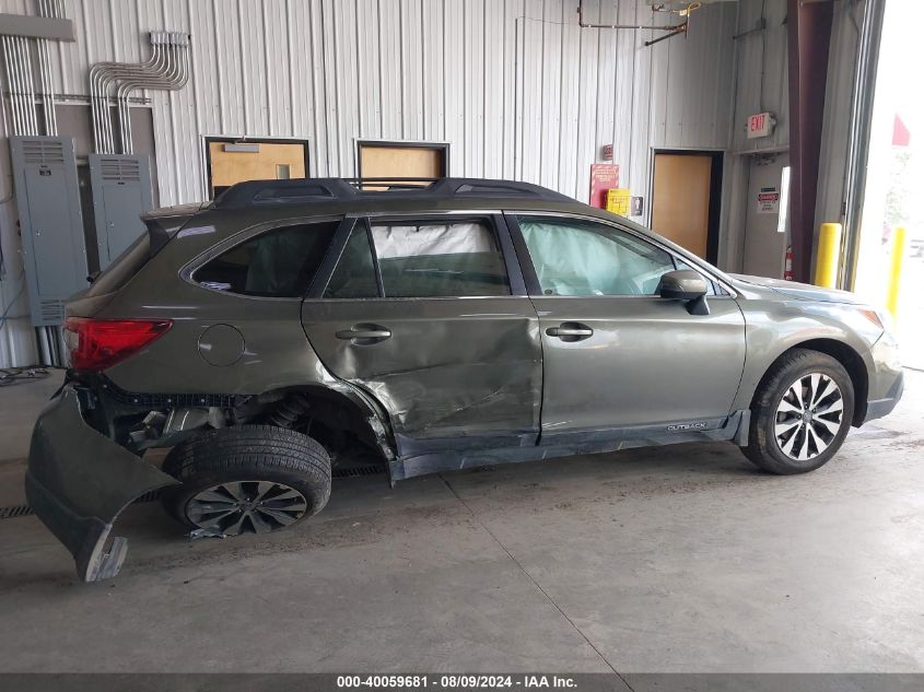 2017 Subaru Outback 2.5I Limited VIN: 4S4BSANC2H3252849 Lot: 40059681