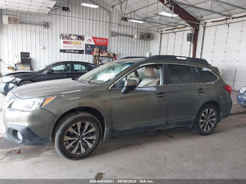 2017 Subaru Outback 2.5I Limited VIN: 4S4BSANC2H3252849 Lot: 40059681