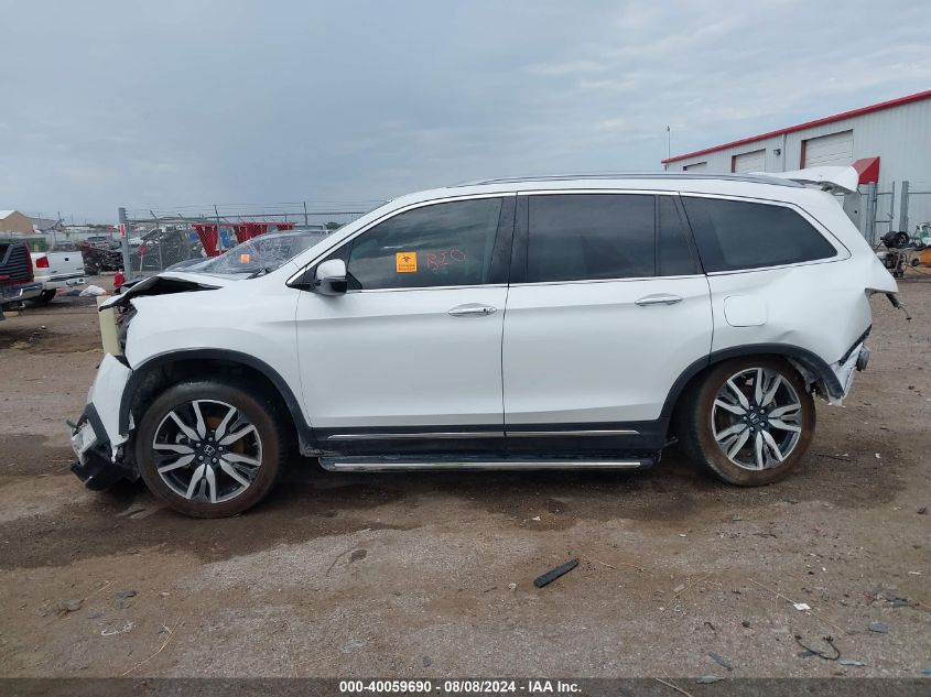 2021 Honda Pilot Awd Elite VIN: 5FNYF6H01MB037638 Lot: 40059690